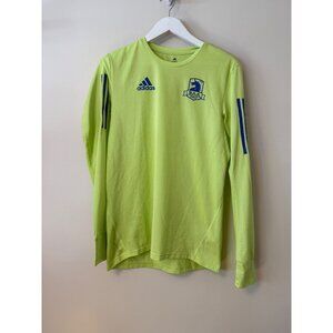 Adidas B.A.A. Half Marathon 2022 Long-Sleeve Neon Green AEROREADY Shirt L